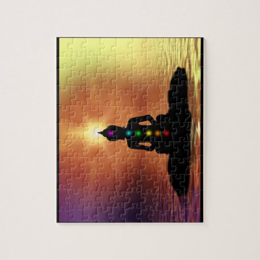 Puzzle méditant de Chakra (Vertical)