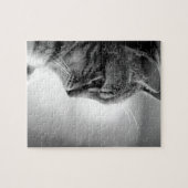 Puzzle Méditation de chats noir et blanc (Horizontal)