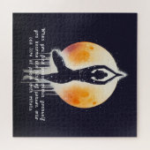 Puzzle Méditation Yoga Instructeur Arbre Pose Pleine lune (Horizontal)