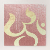 Puzzle Méditation Yoga Instructeur Vie Coach OM Citations (Horizontal)