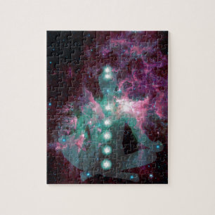 Puzzle Méditer avec les chakras activés