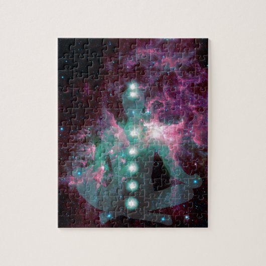 Puzzle Méditer avec les chakras activés (Vertical)