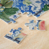 Puzzle Méditerranéen Fruits d'été & Mosaïque bleu blanc (Côté)