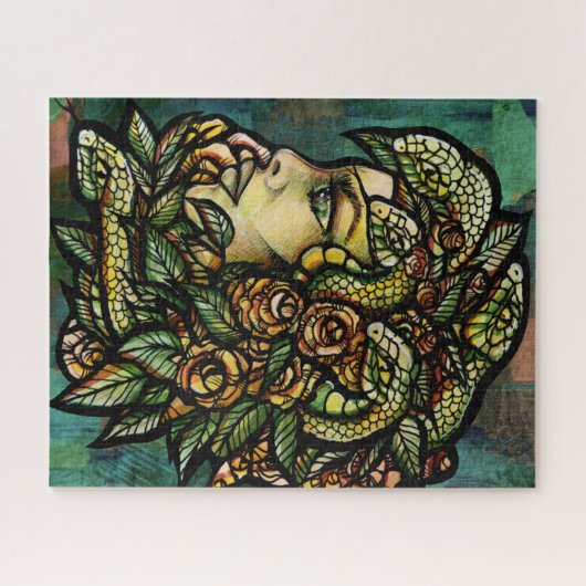 Puzzle Medusa Snakes  Dart Board (Horizontal)