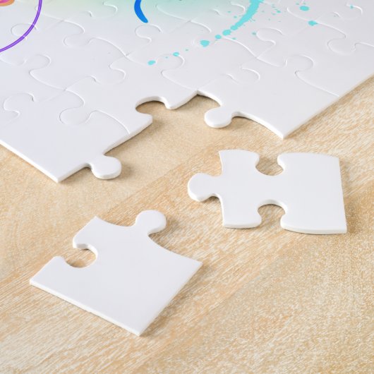 Puzzle Méduse arc-en-ciel (Côté)