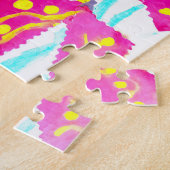 Puzzle Méduse été coloré  (Côté)