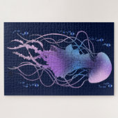 Puzzle Méduse Éthérée Violet Bleu (Horizontal)