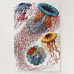 Puzzle Méduse (Scheibenquallen) par Ernst Haeckel<br><div class="desc">S'il vous plaît visitez mon magasin pour un design plus intéressant et plus de choix de couleurs. => zazzle.com/colorfulworld*</div>