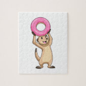 Puzzle Meerkat avec Donut (Vertical)