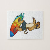 Puzzle Meerkat comme surfeur avec Surfer (Horizontal)