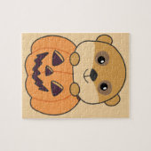 Puzzle Meerkat En Citrouille Mets Animaux Joyeux Hallowee (Horizontal)