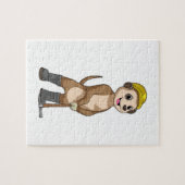 Puzzle Meerkat en tant que mineur avec Pickaxe (Horizontal)