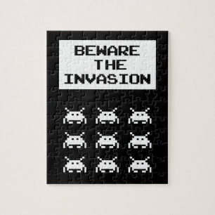 Puzzle Méfiez-vous de l'invasion, conception geek