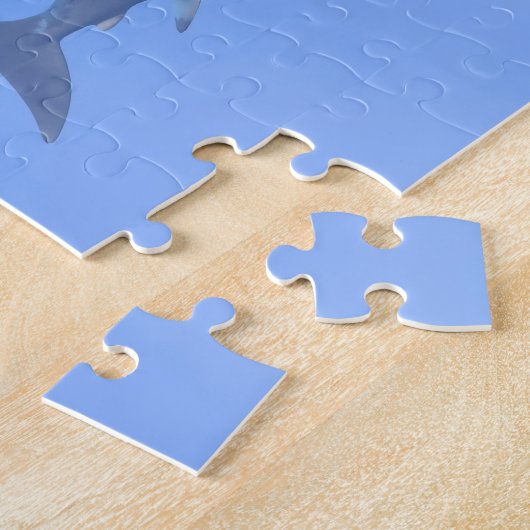 Puzzle Megalodon mangeant une baleine (Côté)