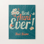 Puzzle Meilleur Aunt Ever Vintage Auntie Birthday Godmoth<br><div class="desc">Meilleure Tante Jamais Vintage pour la Tante Anniversaire et Grande Tante ou marraine. Chaque tante est heureuse d'un tel cadeau pour son anniversaire de parrain. Chaque famille qui a une tante et la soeur de la mère trouvera ce qu'ils recherchent avec ce design vintage pour la petite fille ! Meilleure...</div>