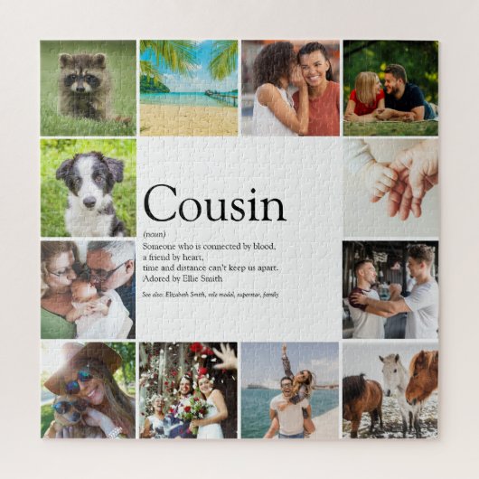 Puzzle Meilleur cousin favori Définition 12 Photo (Vertical)