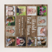 Puzzle Meilleur Nana Grandkids 12 photo Collage (Horizontal)