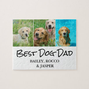 Puzzle Meilleur papa chien Photomontage 