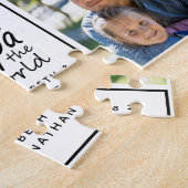 Puzzle Meilleur Papa dans le monde Photo Collage Fête des (Côté)