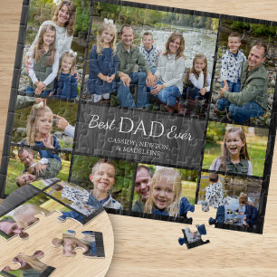 Puzzle Meilleur Papa du Monde Enfants Enfants Photo