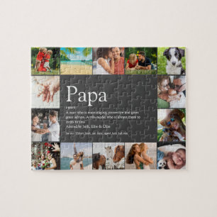 Puzzle Meilleur Papa Father Définition 14 Photo Fun Gris