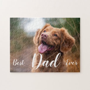 Puzzle Meilleur papa Jamais mignon Chien Animal de compag