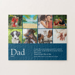 Puzzle Meilleur Papa, Papa, Définition de Père 6 Photo Bl