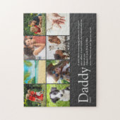 Puzzle Meilleur papa Papa Père Définition 6 Photo Fun Gre (Vertical)