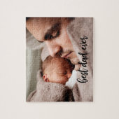 Puzzle Meilleur Père Jamais Photo Personnalisée Script no (Vertical)