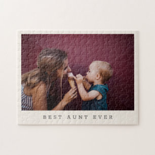 Puzzle Meilleur Tante Jamais Cadeau Personnalisé Photo So