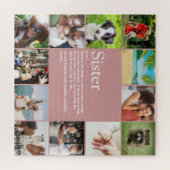 Puzzle Meilleure définition de soeur du monde amusant ros (Horizontal)