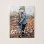 Puzzle Meilleure Fête des pères papa jamais personnalisée<br><div class="desc">Garder un cadeau pour la Fête des pères</div>