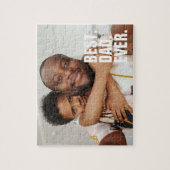 Puzzle Meilleure Fête des pères personnalisée pour papa (Vertical)