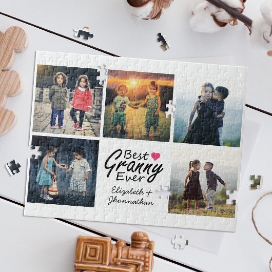 Puzzle Meilleure Granny Ever Modern Photo Collage Grand-m