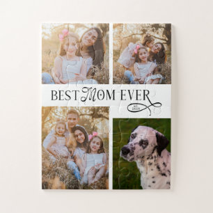 Puzzle Meilleure Maman Ever 4 Photos Cadeaux Fête des Mèr