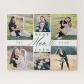 Puzzle Meilleure maman Jamais maman Script Coeur Photo Co (Horizontal)