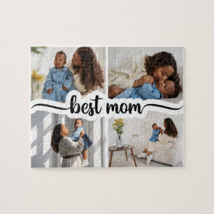 Puzzle Meilleure Maman Personnalisée 4 Photo Collage