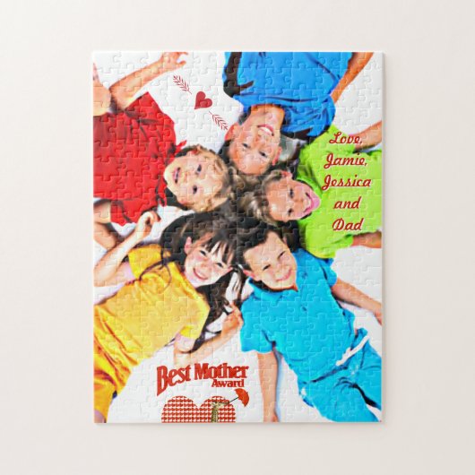 Puzzle Meilleure mère Prix Keepsaké (Vertical)