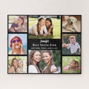 Puzzle Meilleure Soeur Jamais Personnalisée Photo Collage