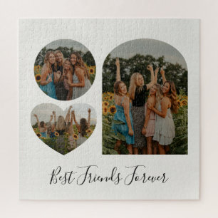 Puzzle Meilleures Amies Pour Toujours MAP Forme de Photo 