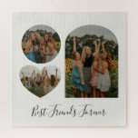 Puzzle Meilleures formes de photo BFF personnalisées pour<br><div class="desc">Meilleurs Amis Pour Jamais BFF Forme Photo Personnalisée Puzzle</div>