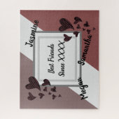 Puzzle Meilleurs amis Bright Red Heart Long amitié (Vertical)