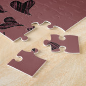 Puzzle Meilleurs amis Bright Red Heart Long amitié (Côté)