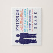 Puzzle Meilleurs amis d'amitié d'amis (Vertical)