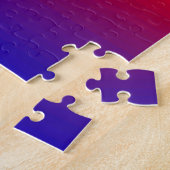 Puzzle Mélange de couleurs du lever du soleil Texte bleu (Côté)