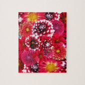 Puzzle Mélange de fleurs rouges (Vertical)