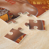 Puzzle Melanin Woman with Headwrap - African Print (Côté)