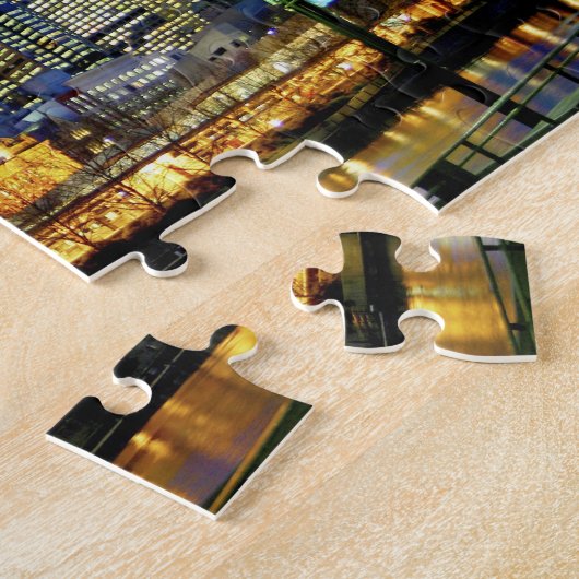 Puzzle Melbourne, Australie. Une vue nocturne sur (Côté)