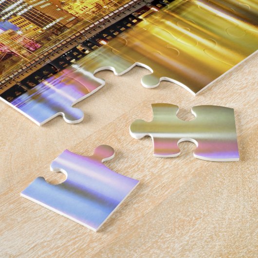 Puzzle Melbourne, Australie. Une vue nocturne sur les 2 (Côté)