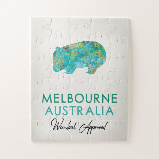 Puzzle Melbourne Australie Wombat (Vertical)